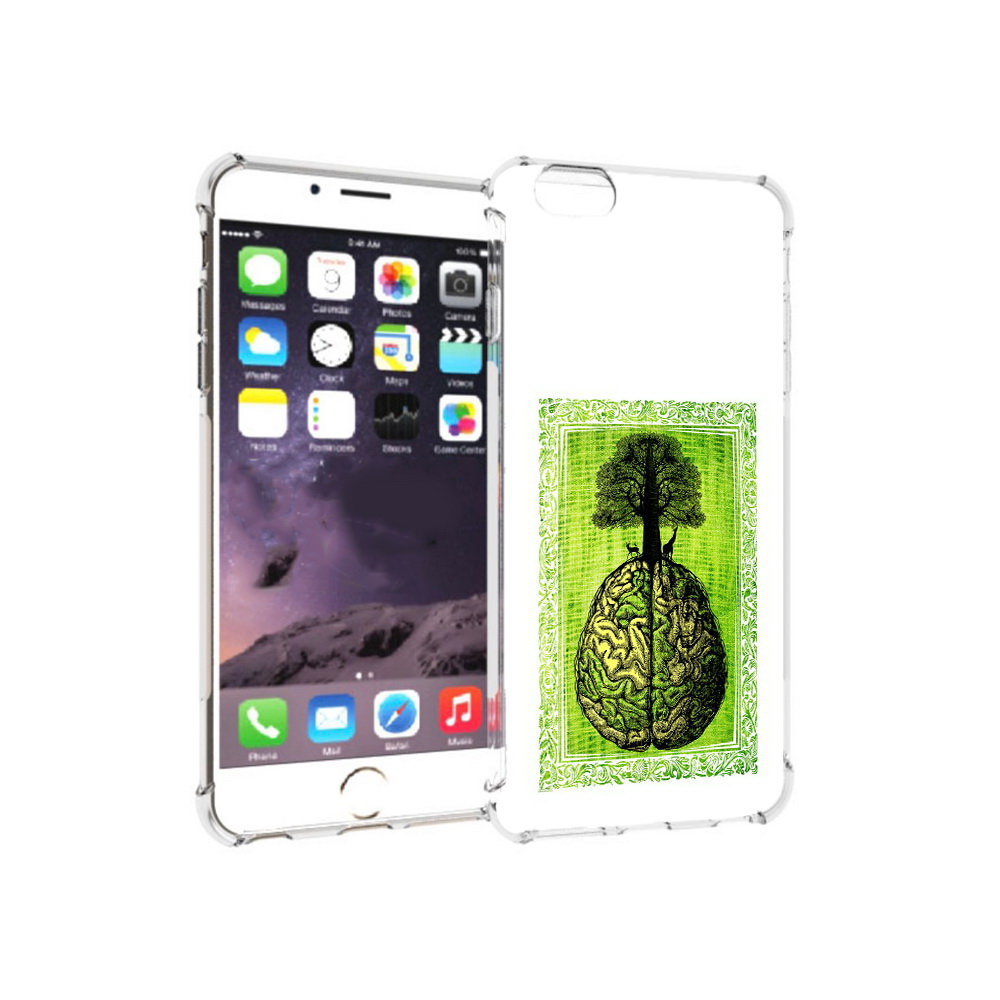 

Чехол MyPads Tocco для Apple iPhone 6 Plus абстракция здоровый мозг, Прозрачный, Tocco
