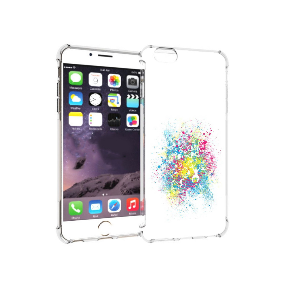 

Чехол MyPads Tocco для Apple iPhone 6 Plus акварель абстракция, Прозрачный, Tocco