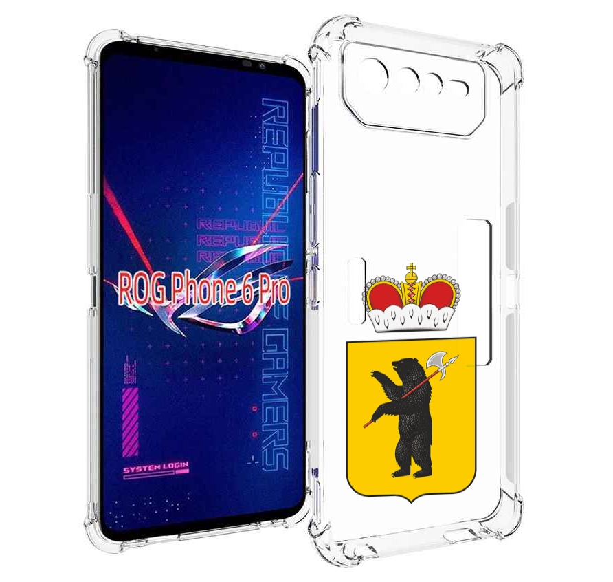 

Чехол MyPads герб-ярославская-область для Asus ROG Phone 6 Pro, Прозрачный, Tocco