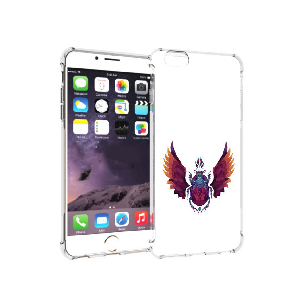 

Чехол MyPads Tocco для Apple iPhone 6 Plus алмазный скоробей, Прозрачный, Tocco