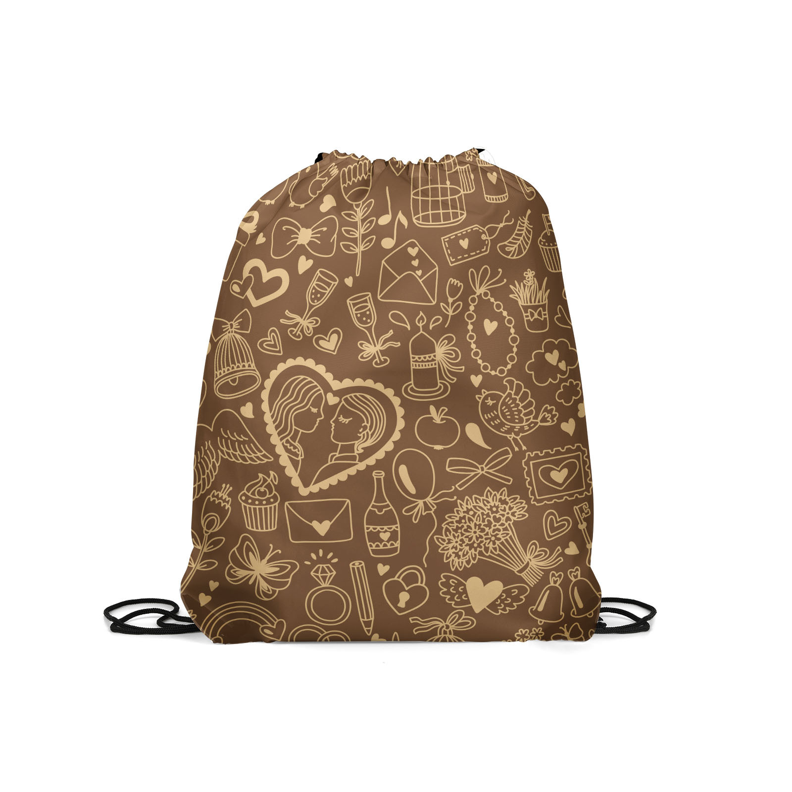 

Мешок для обуви унисекс Gorolla DrawstringBackpack 2140 коричневый, 42х35 см, DrawstringBackpack 2140