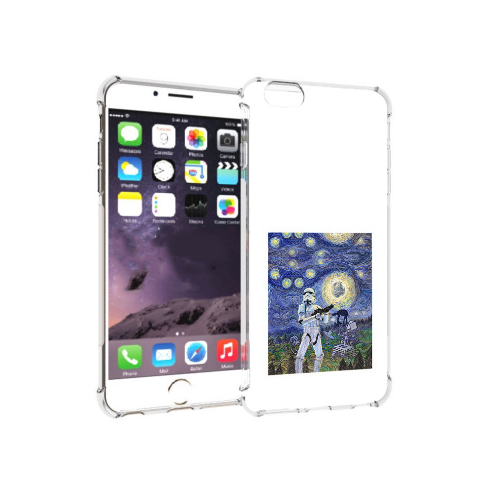

Чехол MyPads Tocco для Apple iPhone 6 Plus star wars звездная ночь, Прозрачный, Tocco