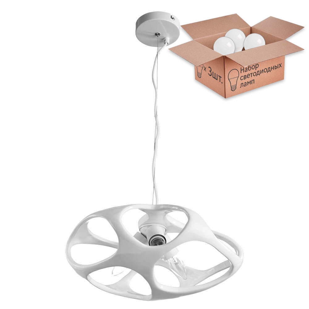 

Люстра с лампочками Arte Lamp Mars A3003SP-3WH+Lamps, A3003SP-3WH+Lamps