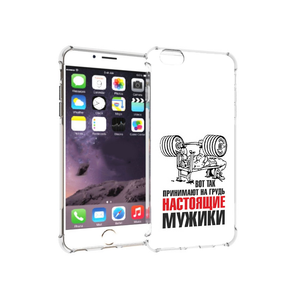 

Чехол MyPads Tocco для Apple iPhone 6 Plus бодибилдинг для мужиков, Прозрачный, Tocco