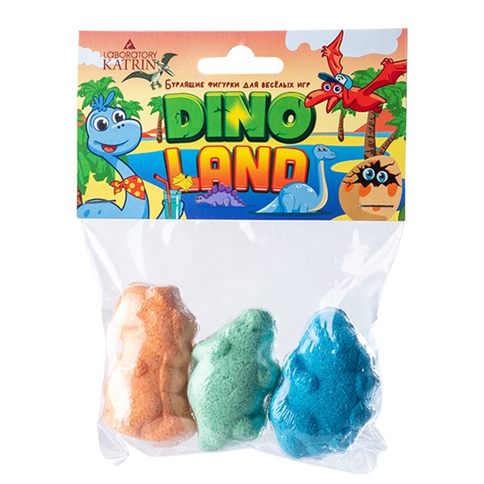 

Бомбочки для ванны Dino Land 3*40 г