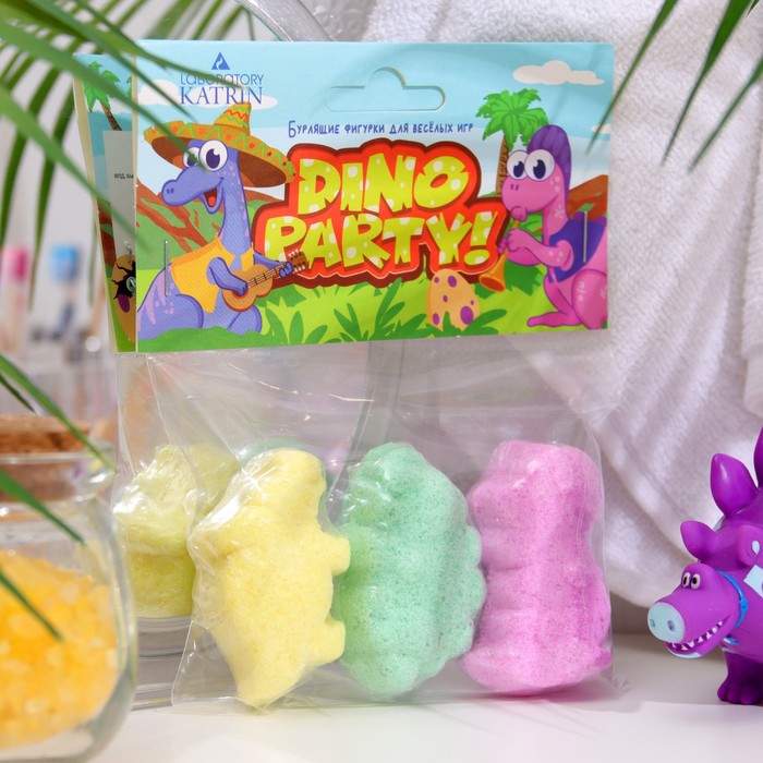 

Бомбочки для ванны Dino Party 3*40 г, Разноцветный