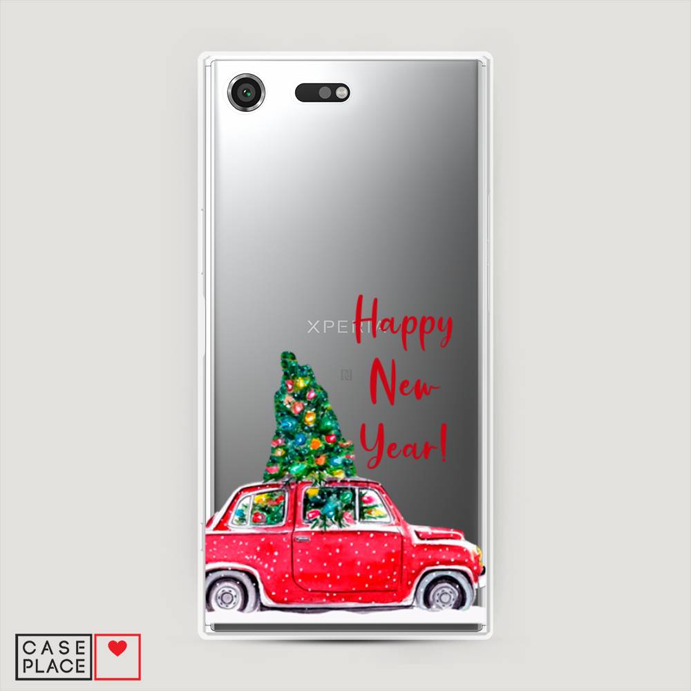 

Чехол на Sony Xperia XZ Premium "Happy New Year", Красный;зеленый, 52450-5