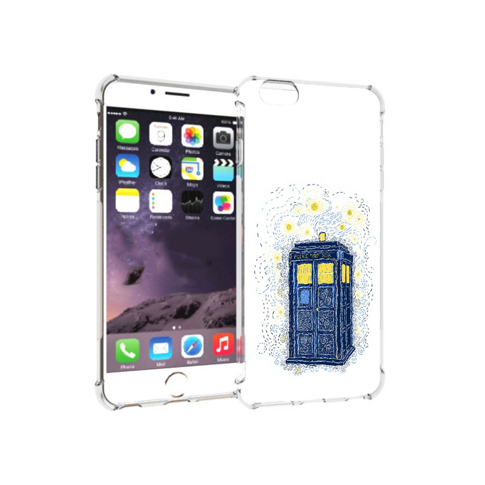 

Чехол MyPads Tocco для Apple iPhone 6 Plus будка рисунок, Прозрачный, Tocco
