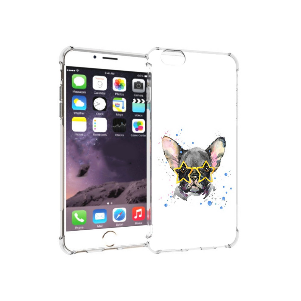 

Чехол MyPads Tocco для Apple iPhone 6 Plus буля в очках, Прозрачный, Tocco