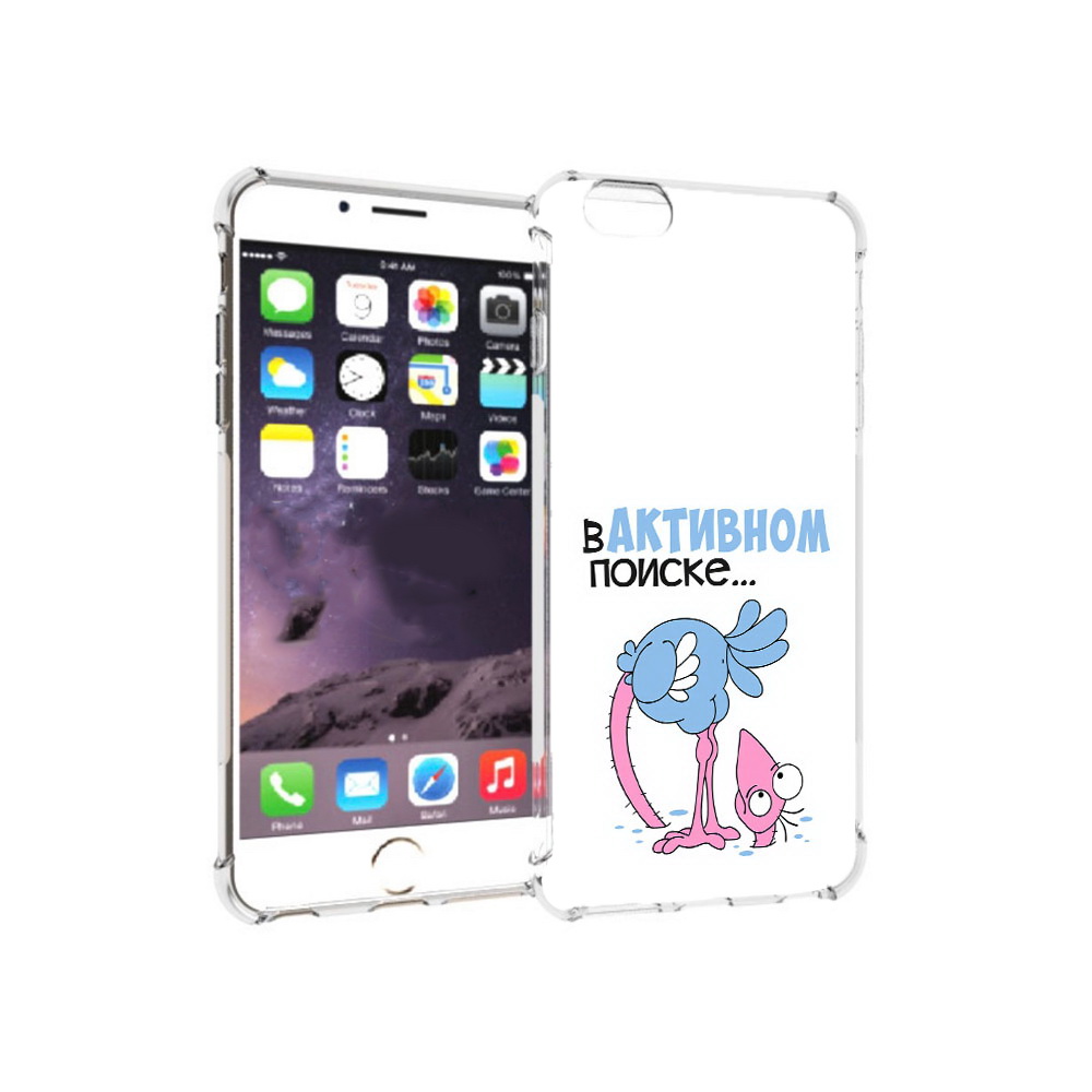 

Чехол MyPads Tocco для Apple iPhone 6 Plus в активном поиске, Прозрачный, Tocco
