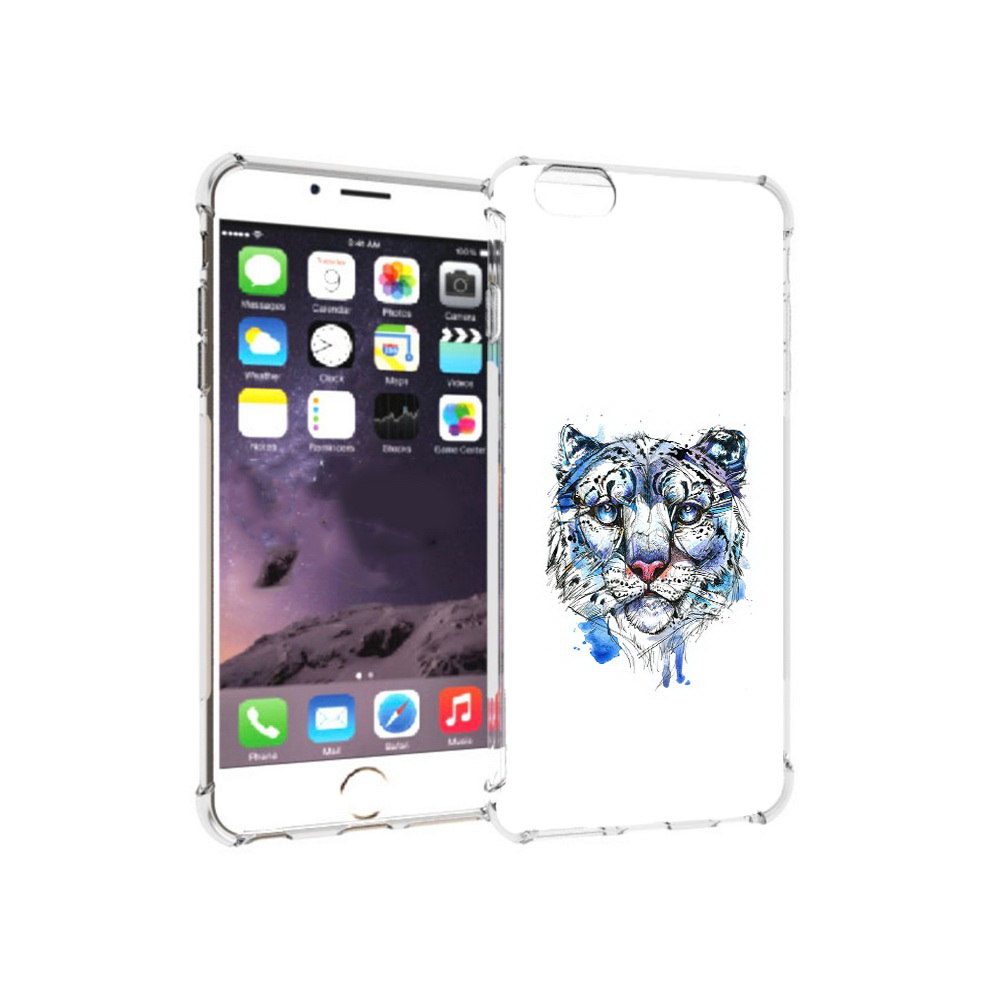 

Чехол MyPads Tocco для Apple iPhone 6 Plus водяной тигр, Прозрачный, Tocco