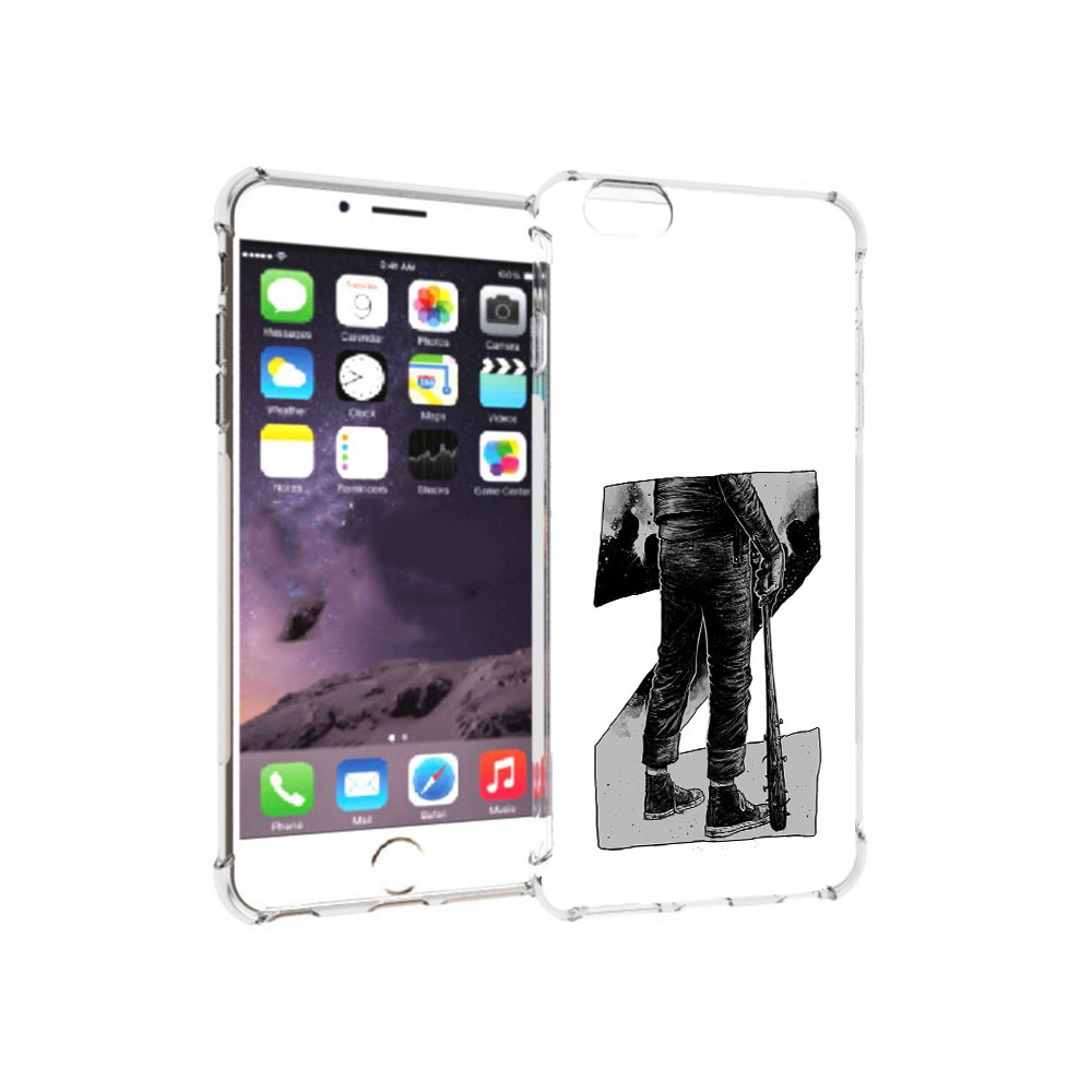 

Чехол MyPads Tocco для Apple iPhone 6 Plus воин черно белый, Tocco