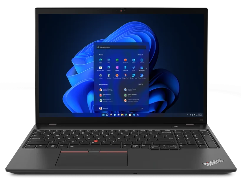 

Ноутбук Lenovo ThinkPad T16 черный (21BV0096US), ThinkPad T16