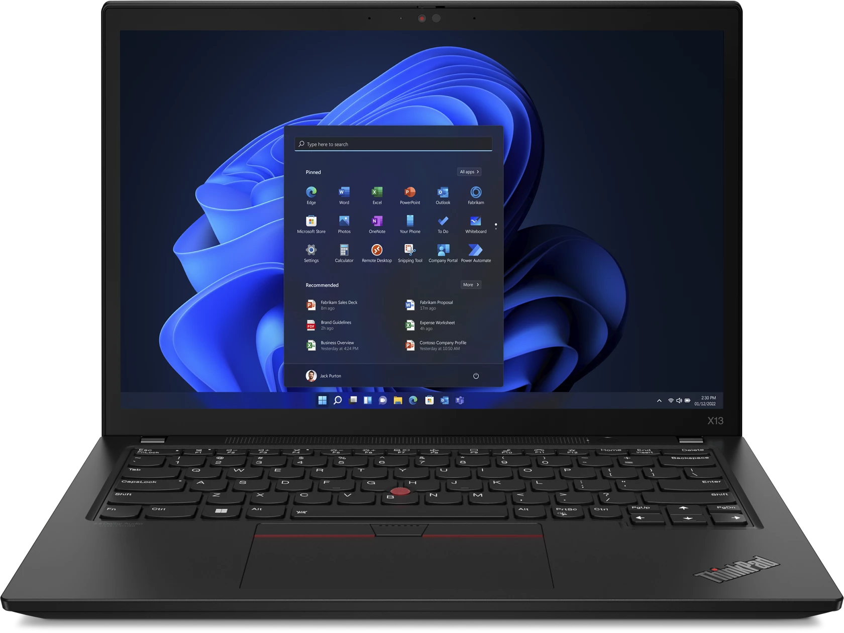 Ультрабук Lenovo ThinkPad X13 Gen 3 черный (21BN0011US)