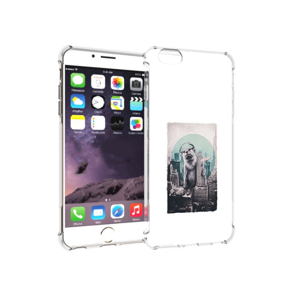 

Чехол MyPads Tocco для Apple iPhone 6 Plus выдра в городе, Прозрачный, Tocco