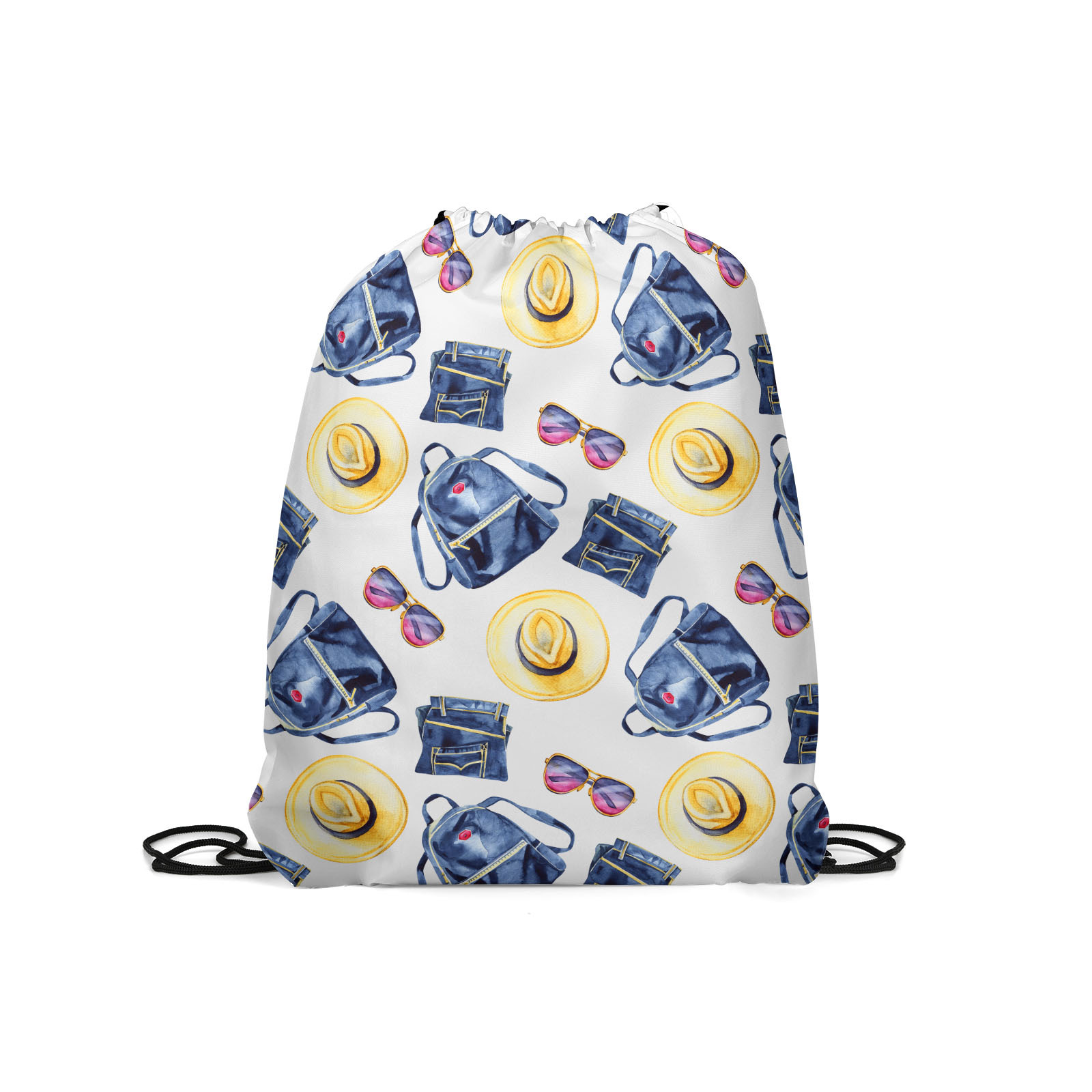

Мешок для обуви унисекс Gorolla DrawstringBackpack 282 белый с синим, 42х35 см, DrawstringBackpack 282