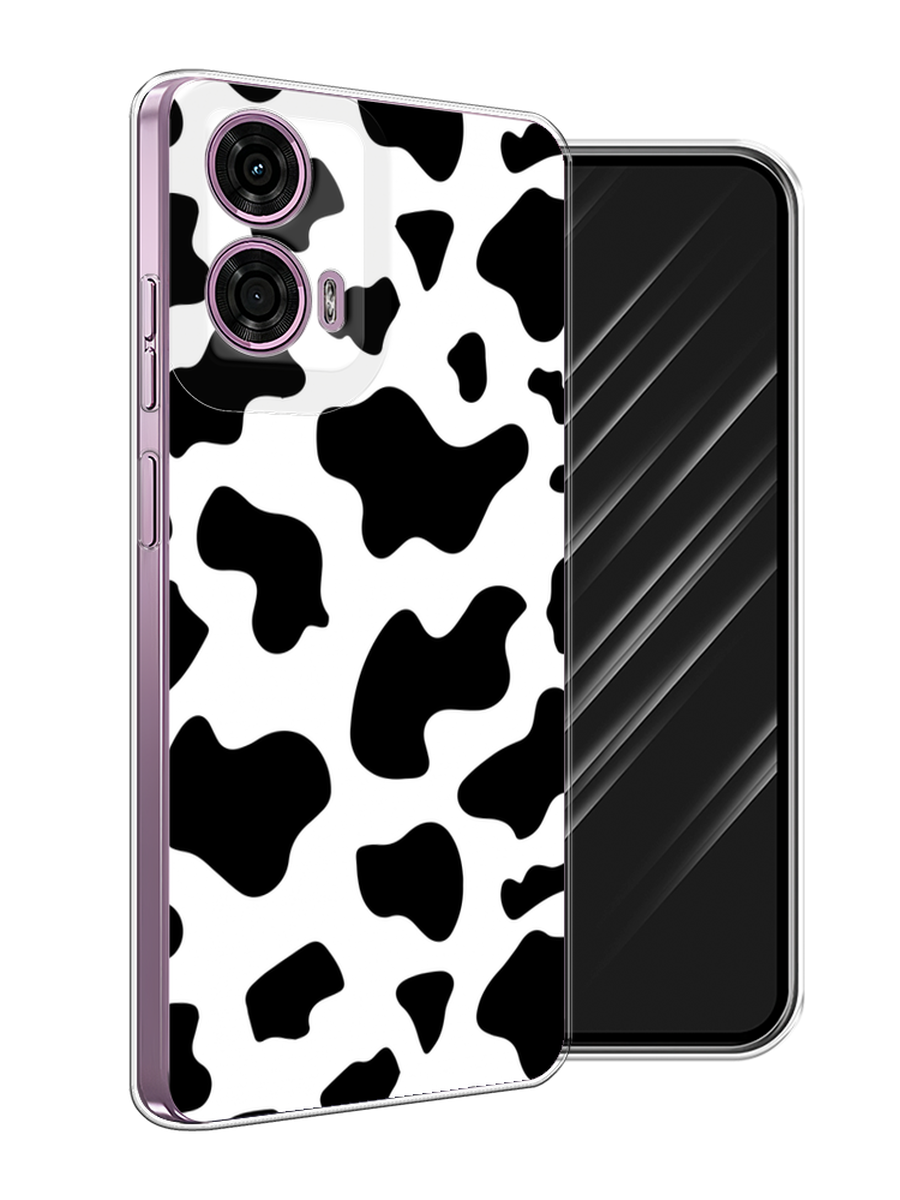 

Чехол Awog на Motorola Moto G24 "Пятна коровы", Белый;черный, 243850-1