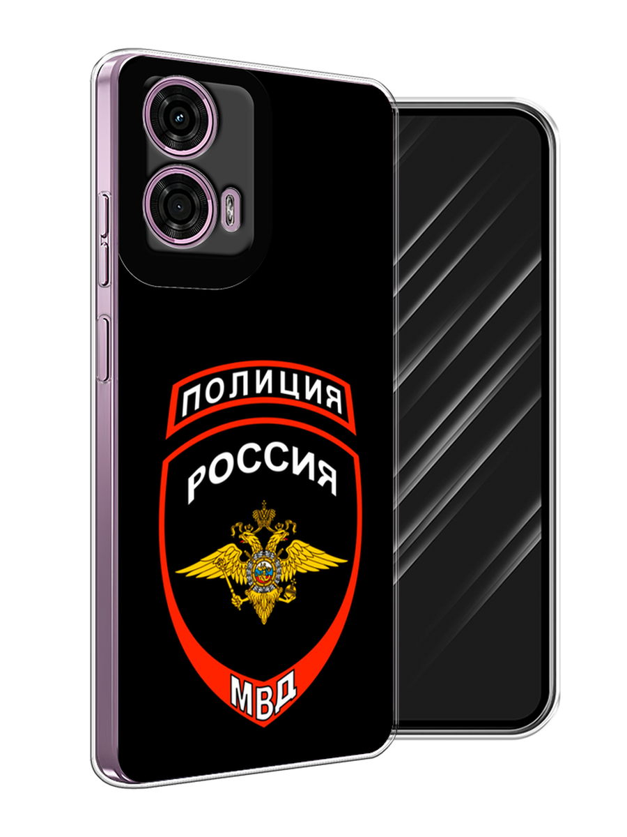 

Чехол Awog на Motorola Moto G24 "Полиция шеврон", Черный;красный;белый, 243850-1