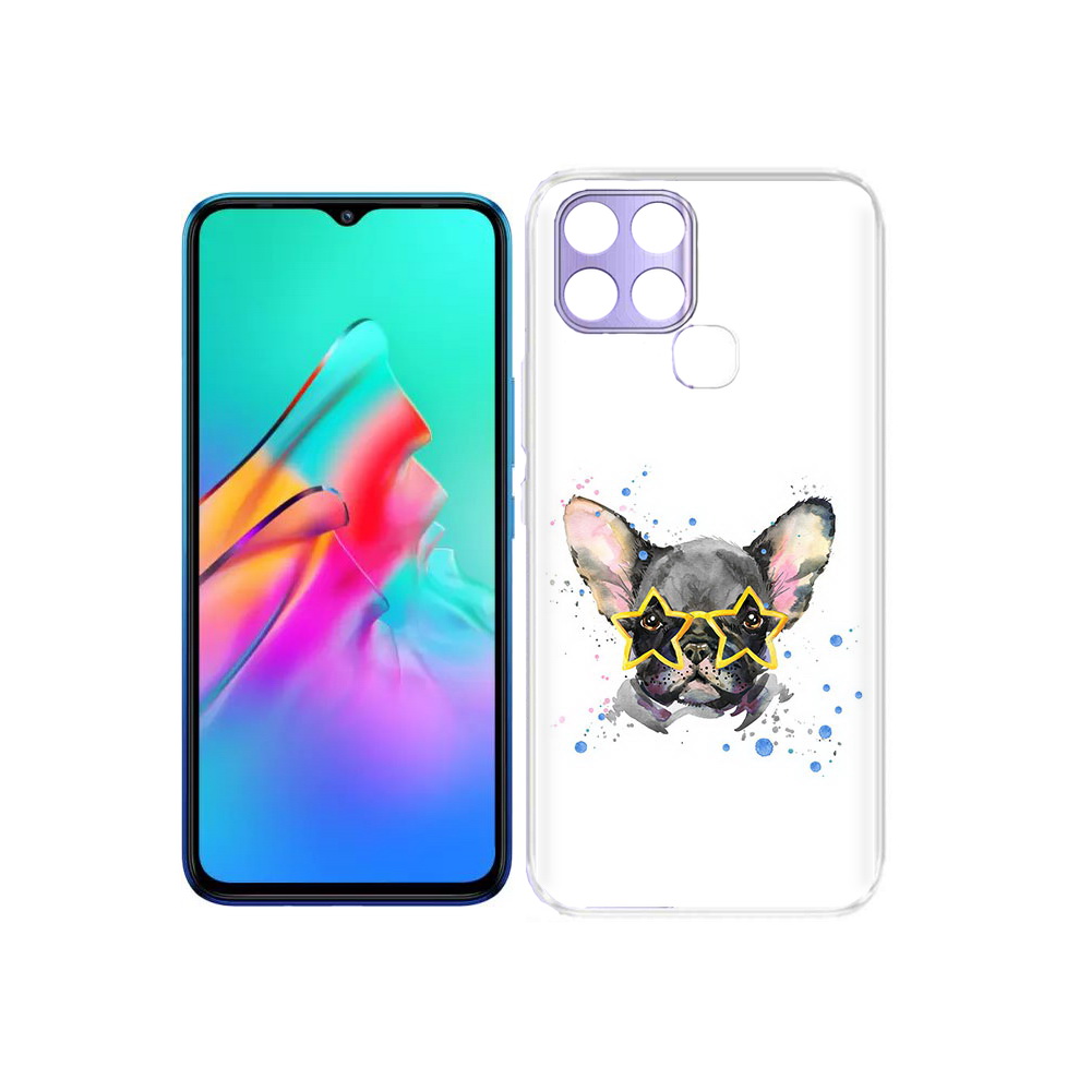 

Чехол MyPads Tocco для Infinix Smart 6 буля в очках, Прозрачный, Tocco