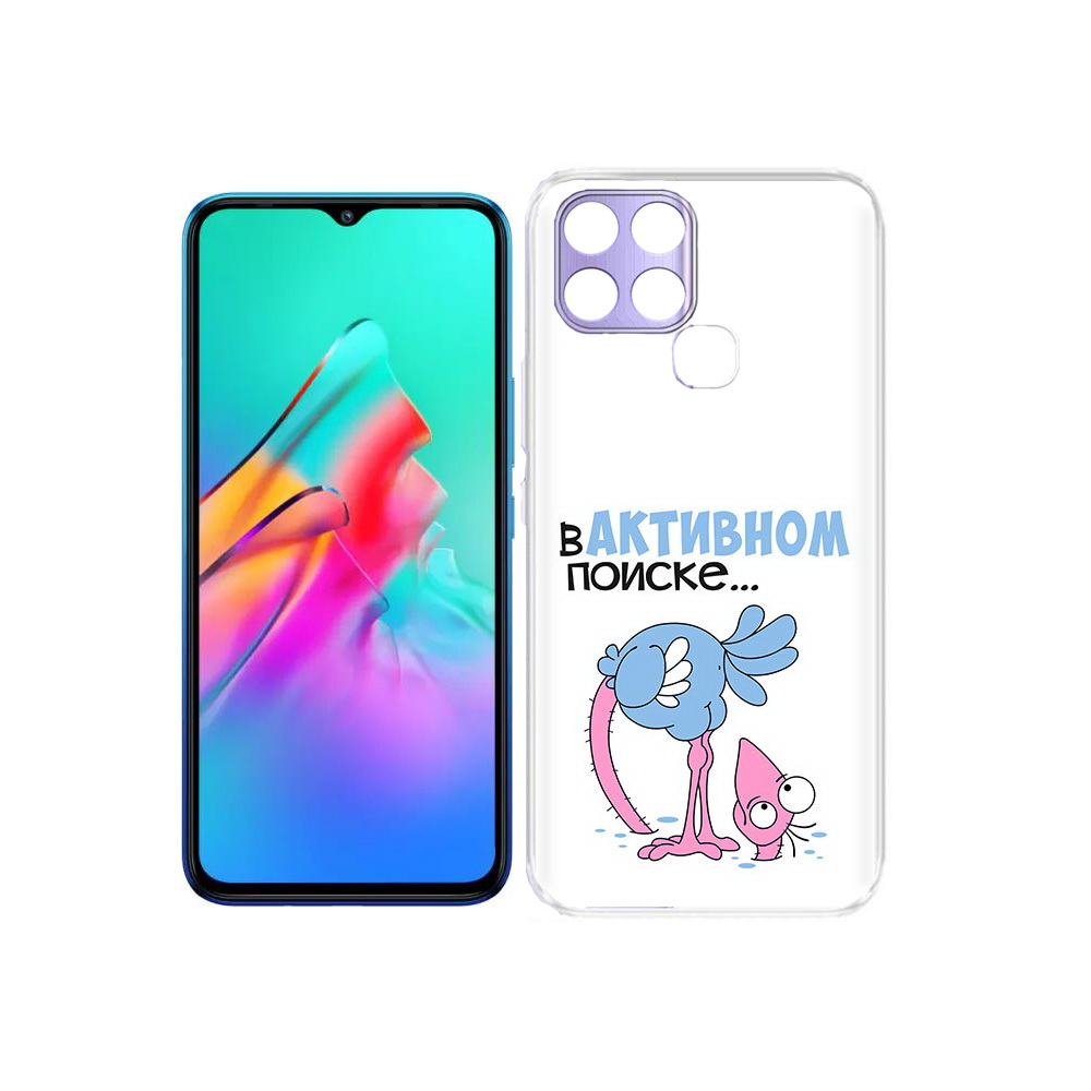 

Чехол MyPads Tocco для Infinix Smart 6 в активном поиске, Прозрачный, Tocco