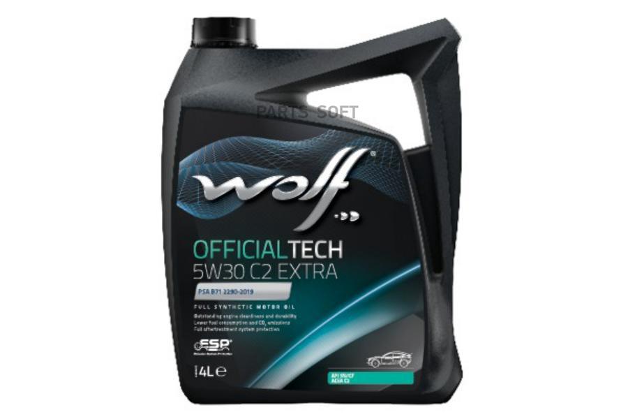 

WOLF OIL Моторное масло OFFICIALTECH 5W30 C2 EXTRA 4L