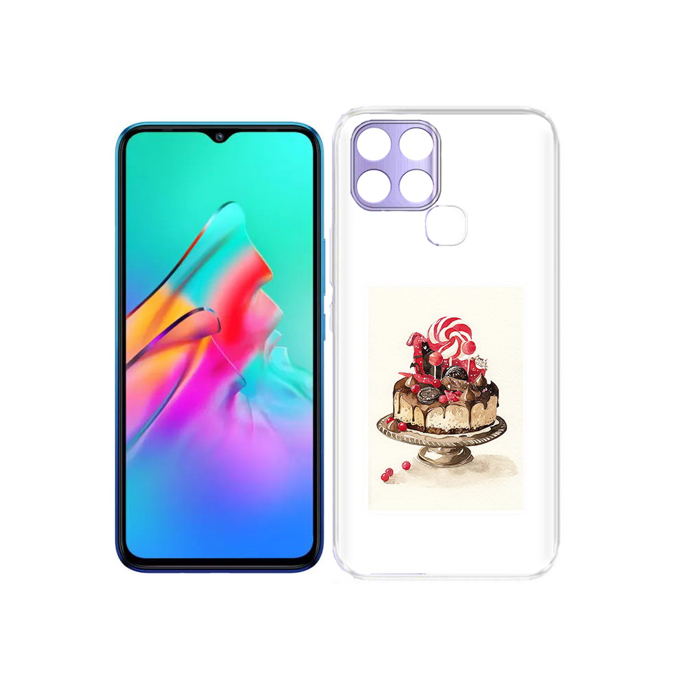 

Чехол MyPads Tocco для Infinix Smart 6 вкусный торт, Прозрачный, Tocco