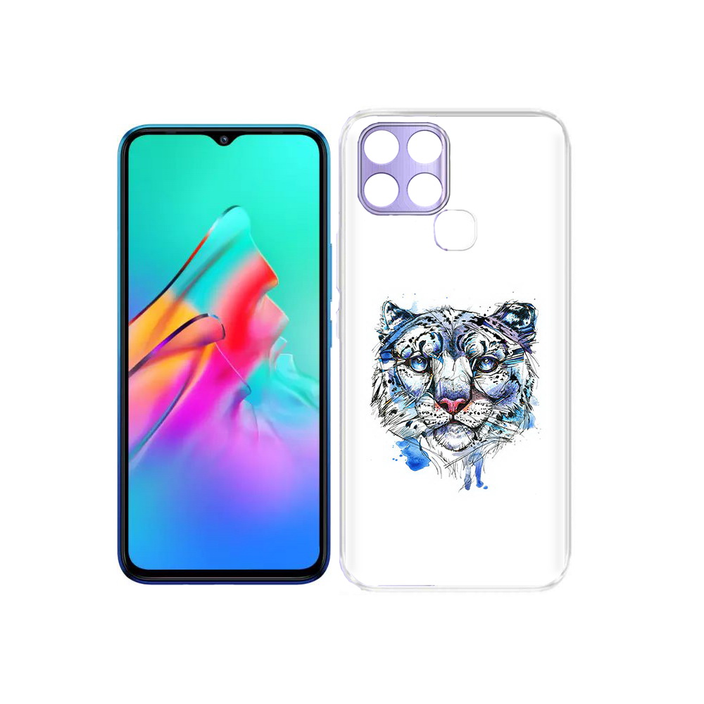 

Чехол MyPads Tocco для Infinix Smart 6 водяной тигр, Прозрачный, Tocco