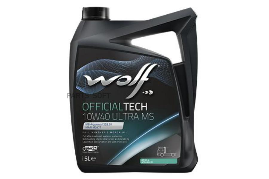 

Wolf Моторное Масло Officialtech 10W40 Ultra Ms 5L