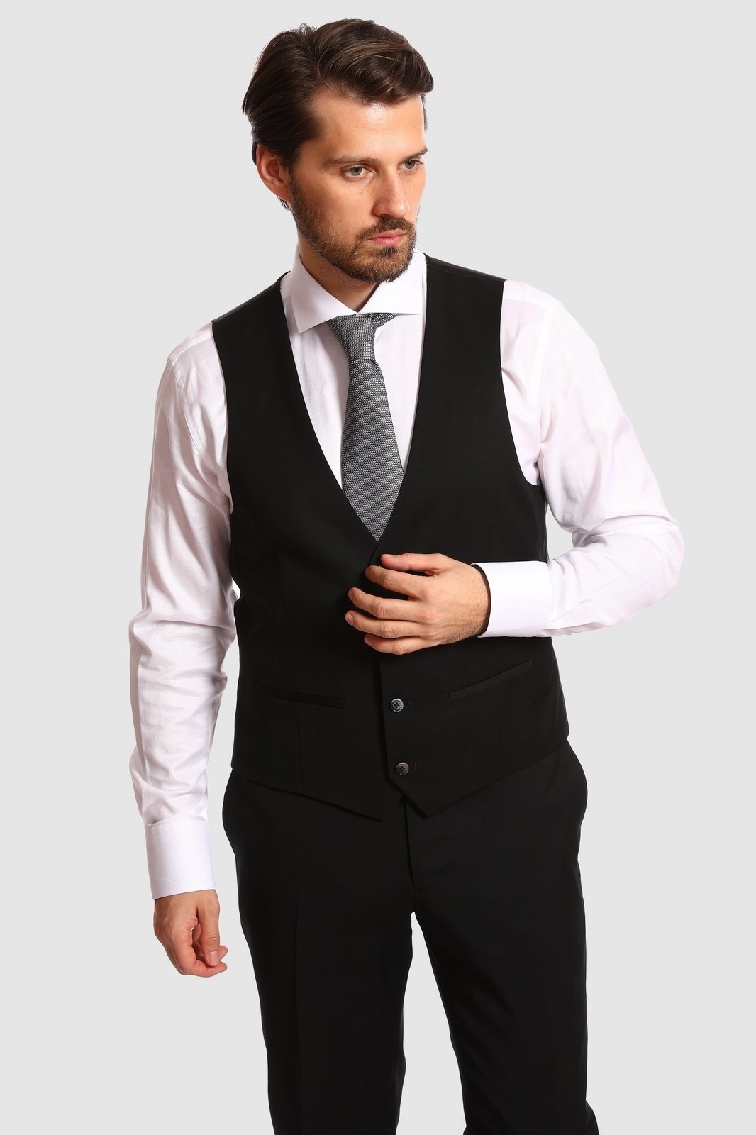 

Жилет из шерсти KANZLER, 20S-SBB1/PR/BL6/N/4