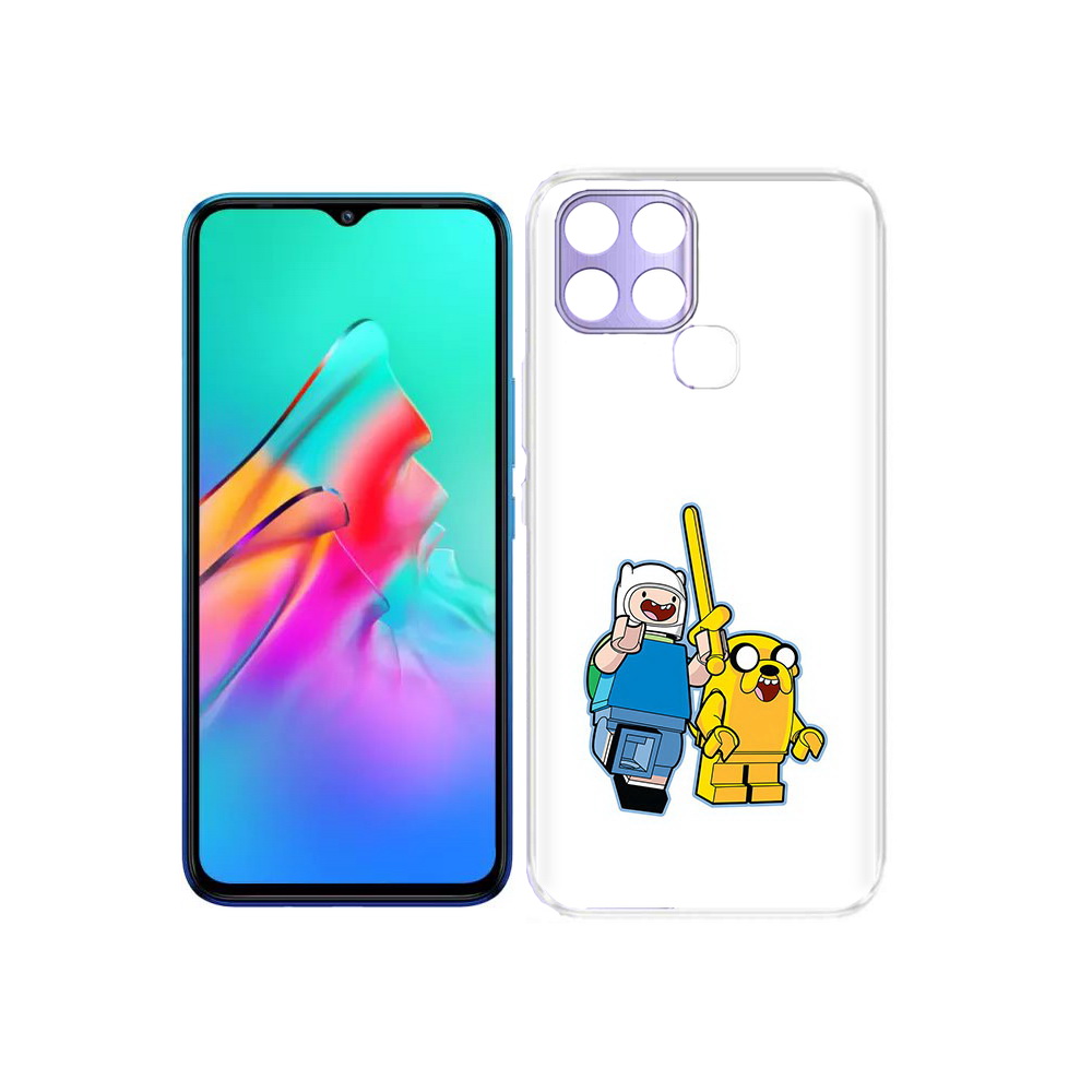 

Чехол MyPads Tocco для Infinix Smart 6 время приключений лего, Прозрачный, Tocco