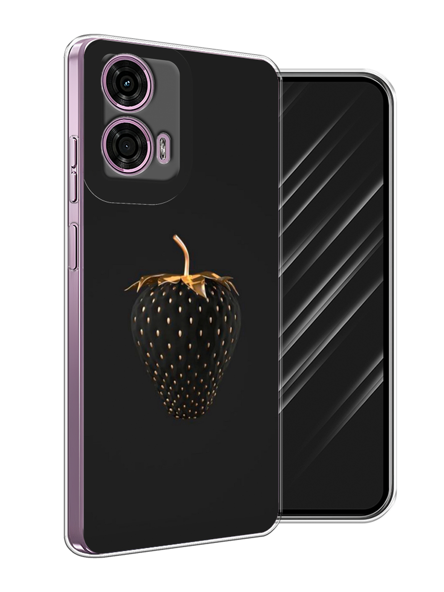 

Чехол Awog на Motorola Moto G24 "Черно-золотая клубника", Черный;золотистый, 243850-1