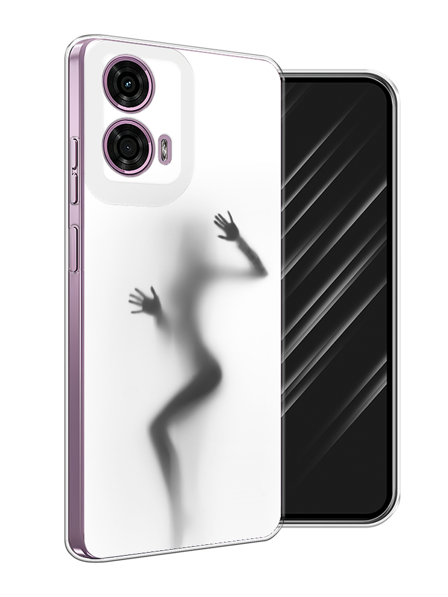 

Чехол Awog на Motorola Moto G24 "Девушка в душе", Серый;белый;черный, 243850-1