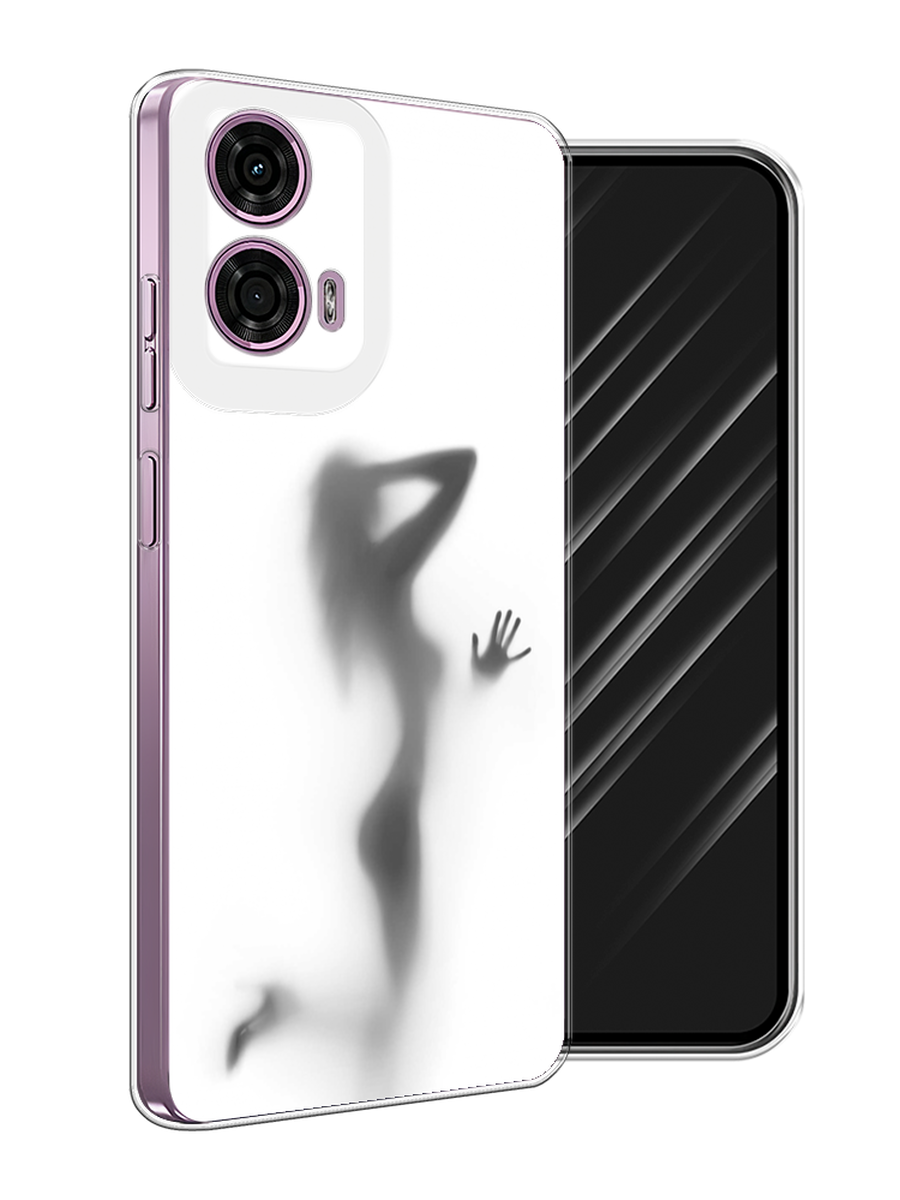 

Чехол Awog на Motorola Moto G24 "Стекло в душе", Белый;серый;черный, 243850-1