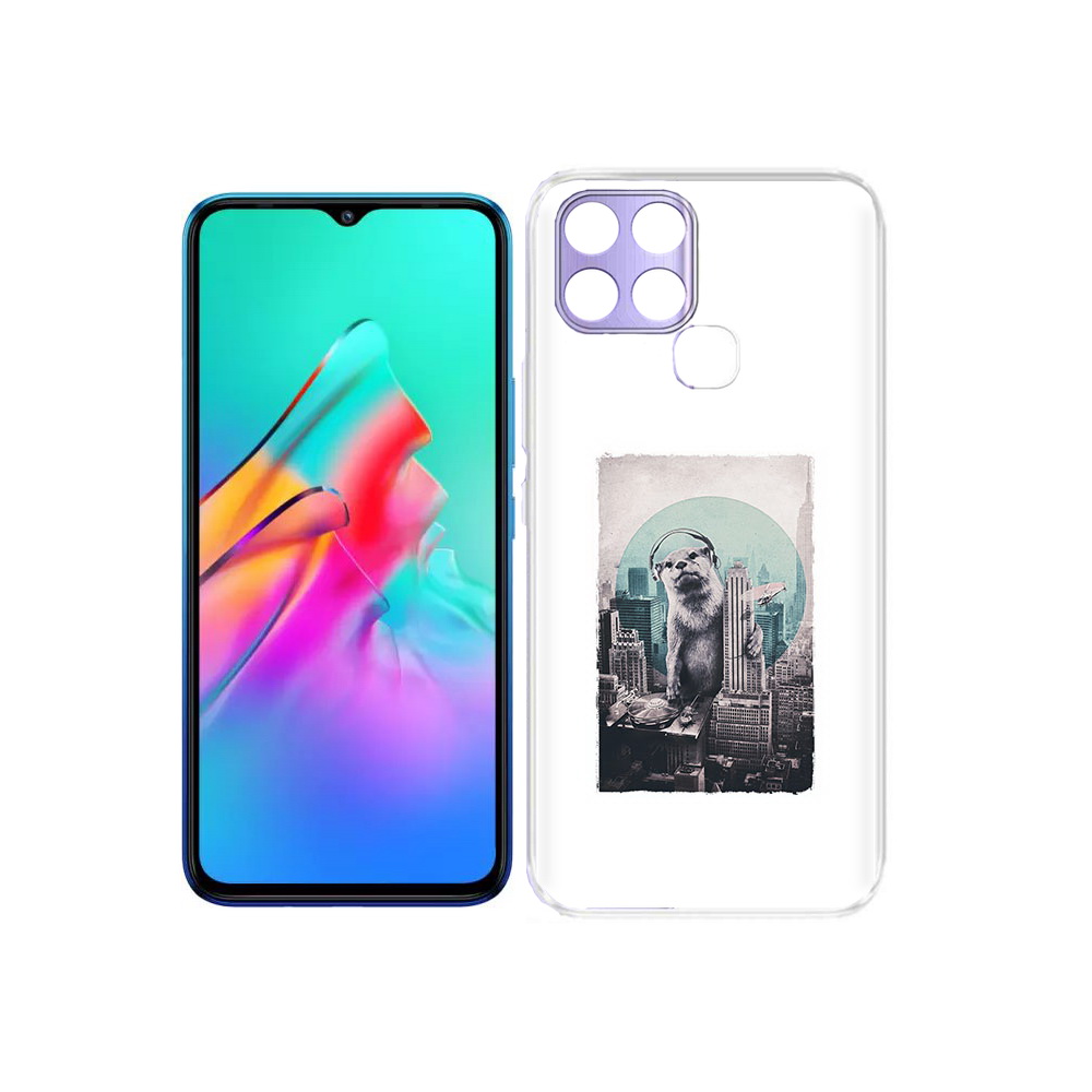 

Чехол MyPads Tocco для Infinix Smart 6 выдра в городе, Прозрачный, Tocco