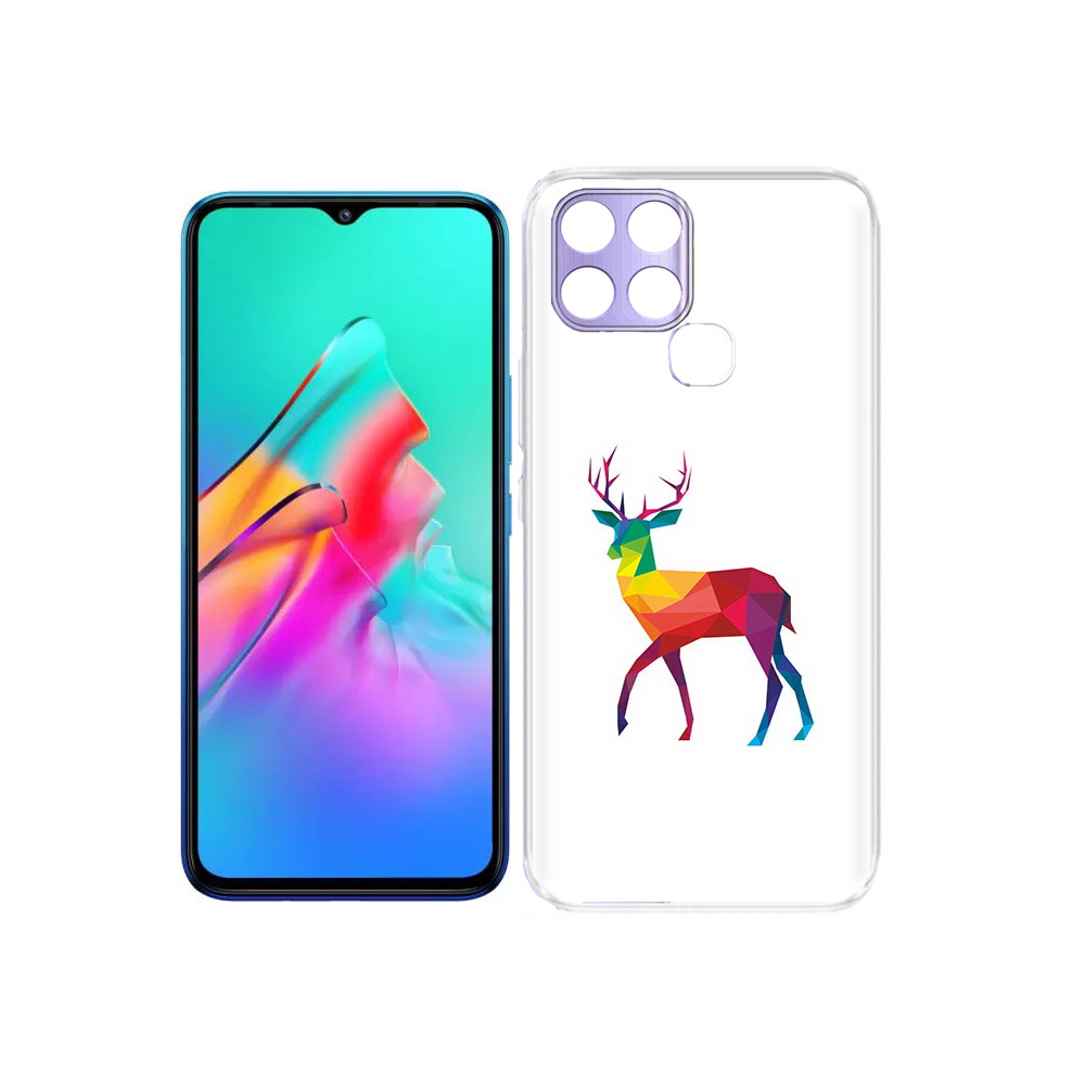 

Чехол MyPads Tocco для Infinix Smart 6 геометрический олень, Прозрачный, Tocco