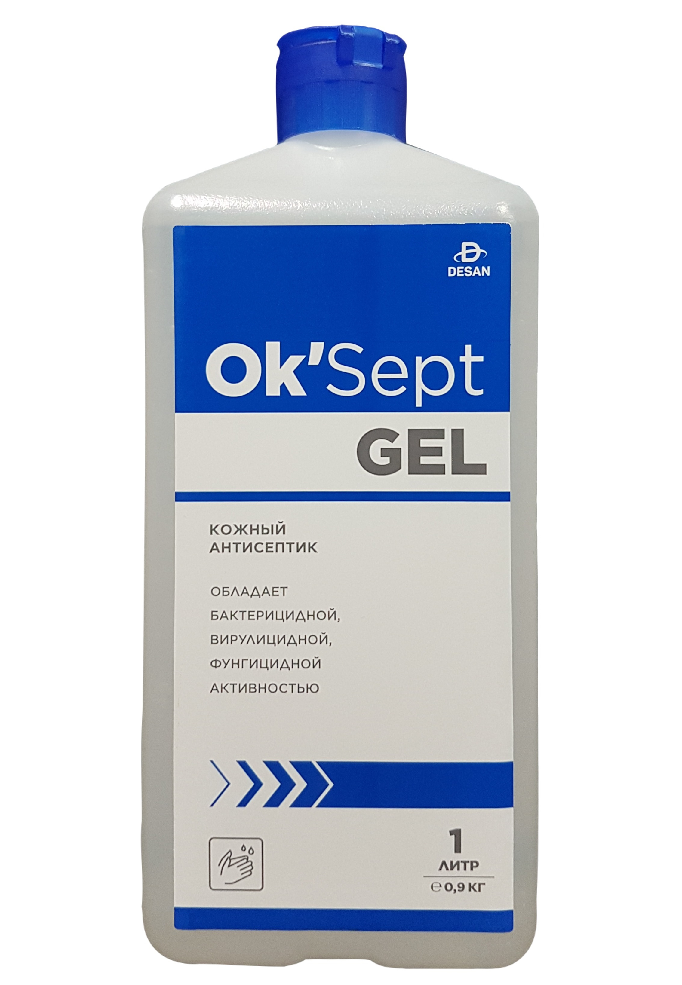 Антисептическое средство OK’Sept gel (ОК'Септ гель) 1 литр санитель гель д рук антисептический вит е ионы серебра 50мл