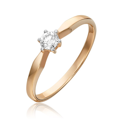 

Кольцо из красного золота с бриллиантом р. 16,5 PLATINA jewelry 01-0525-00-101-1110-30, 01-0525-00-101-1110-30