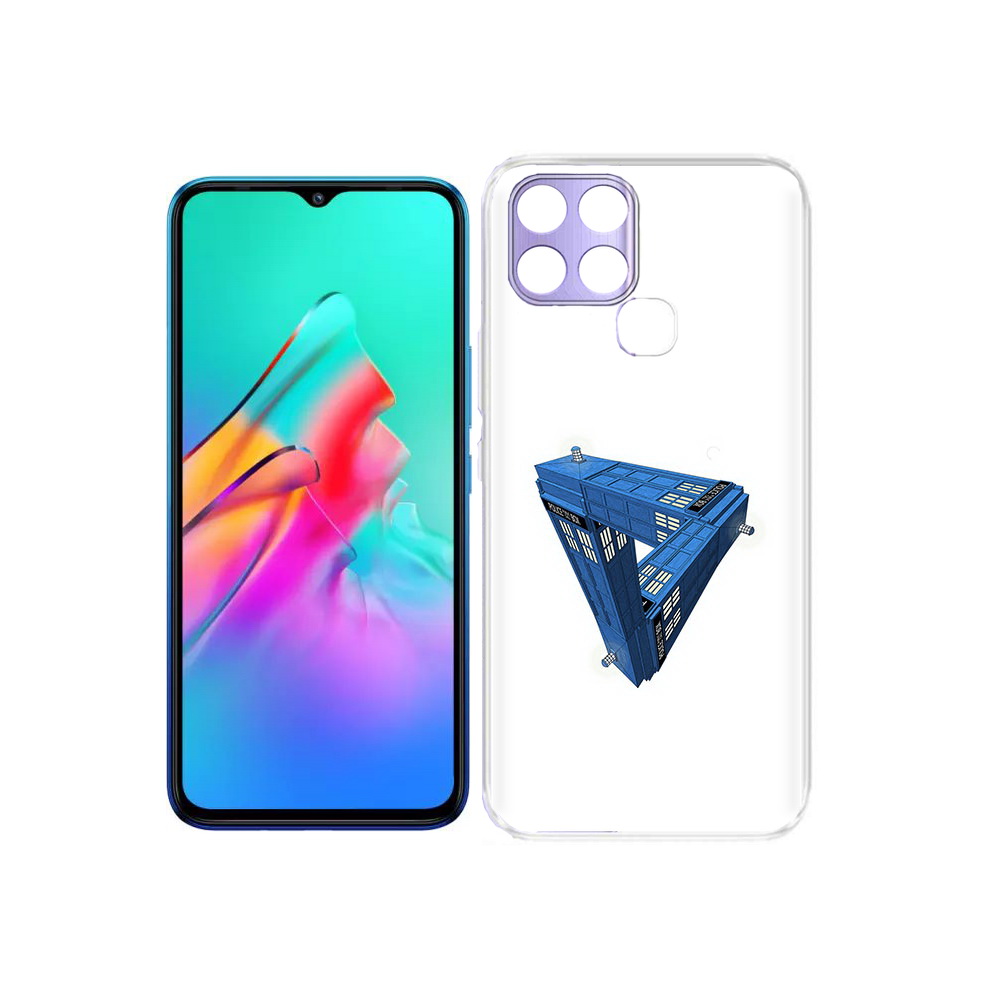 

Чехол MyPads Tocco для Infinix Smart 6 головолока абстракция, Прозрачный, Tocco