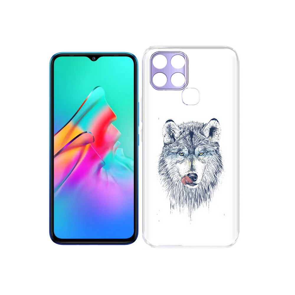 

Чехол MyPads Tocco для Infinix Smart 6 голодгый волк, Прозрачный, Tocco