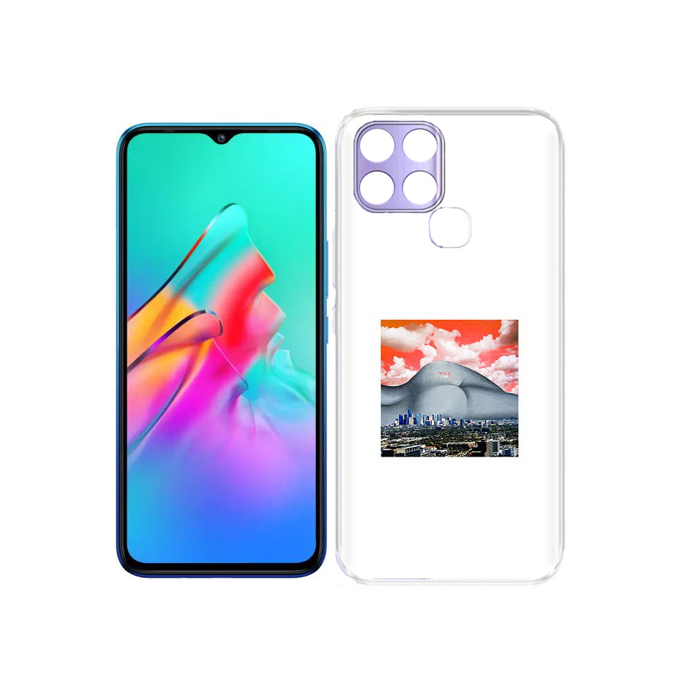 

Чехол MyPads Tocco для Infinix Smart 6 город с девушкой на фоне, Прозрачный, Tocco