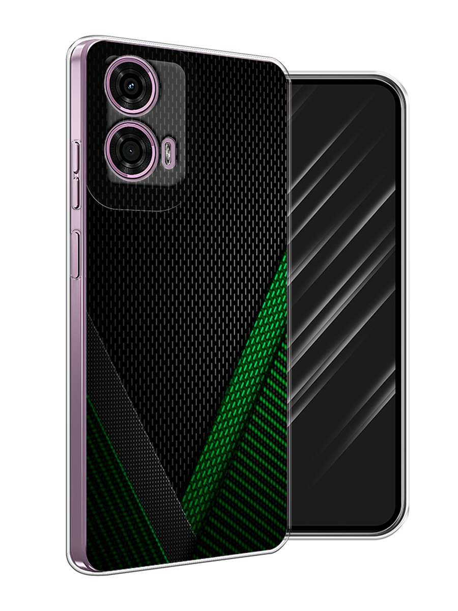 

Чехол Awog на Motorola Moto G24 "Зеленый карбон", Черный;зеленый, 243850-1