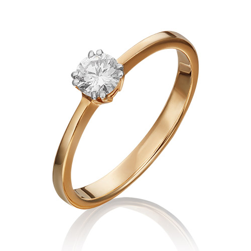 

Кольцо из золота р. 17,5 PLATINA jewelry 01-0537-00-101-1110-30, бриллиант, 01-0537-00-101-1110-30