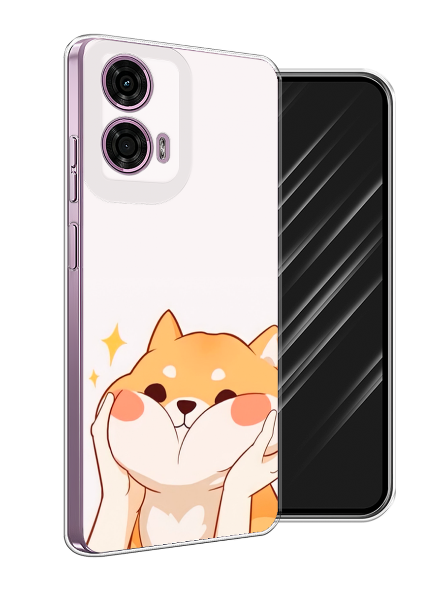 

Чехол Awog на Motorola Moto G24 "Сладкий песик", Оранжевый, 243850-1