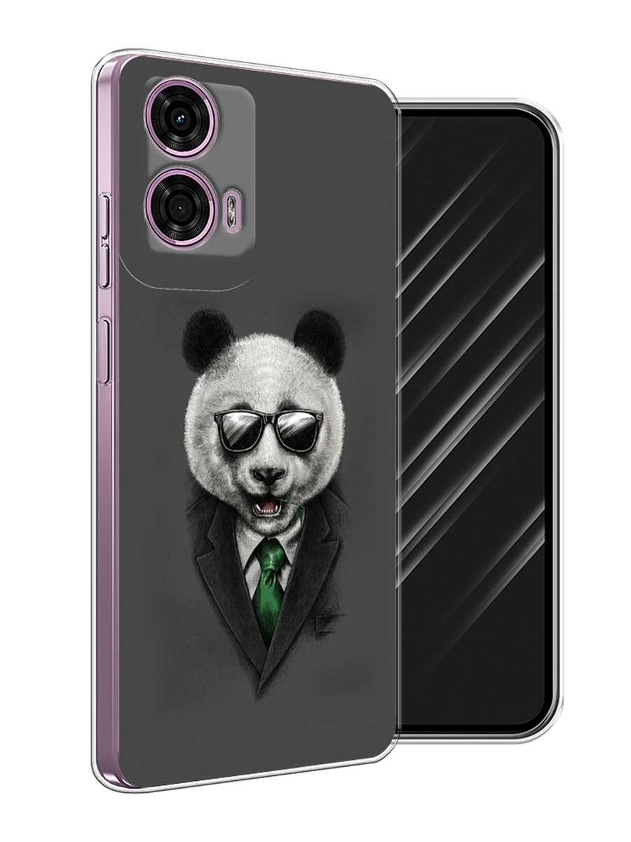 

Чехол Awog на Motorola Moto G24 "Деловая панда", Серый;зеленый, 243850-1