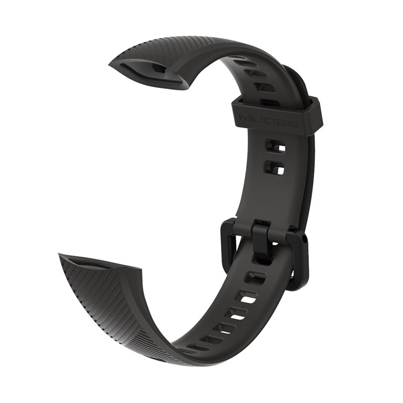 

Силиконовый ремешок Mijobs для Honor Band 4 / Band 5 (черный)