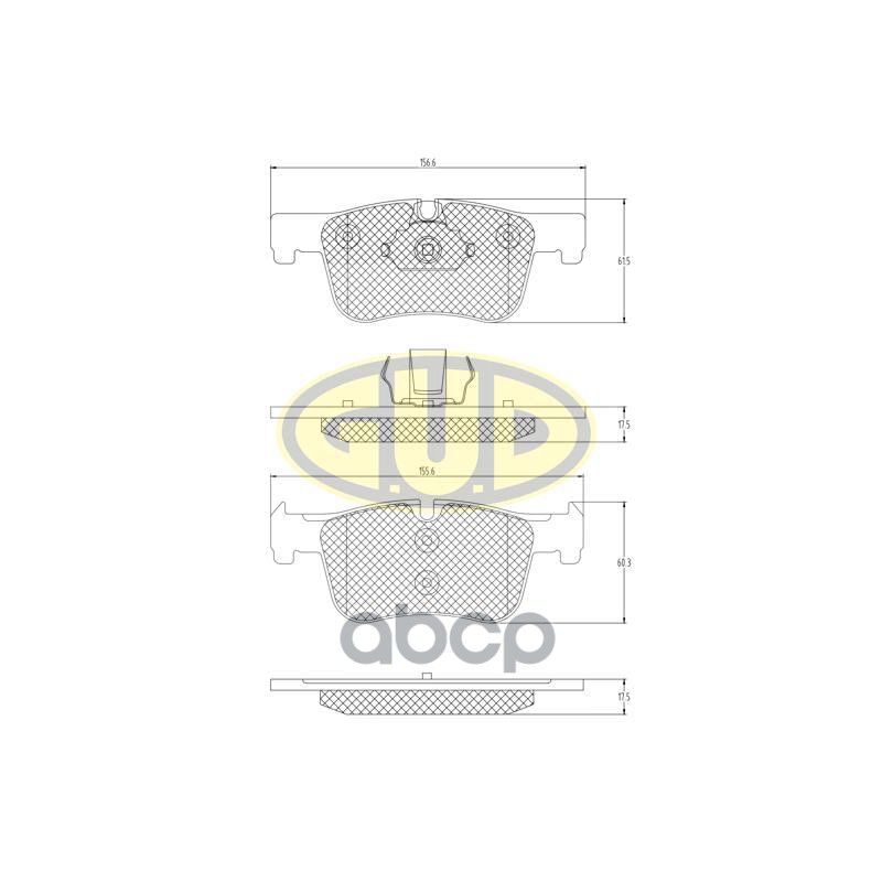 

колодки ТОРМ ПЕРЕДН BMW1 10-BMW 1 11-BMW 3 11- 1шт