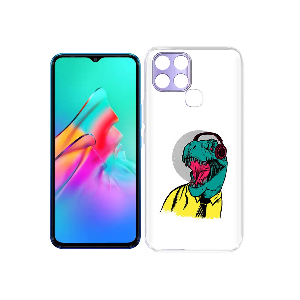 

Чехол MyPads Tocco для Infinix Smart 6 дино, Прозрачный, Tocco