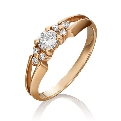 

Кольцо из золота р. 17,5 PLATINA jewelry 01-0569-00-101-1110-30, бриллиант, 01-0569-00-101-1110-30