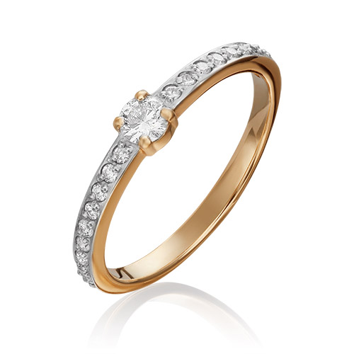 

Кольцо из золота р. 17 PLATINA jewelry 01-0638-00-101-1110-30, бриллиант, 01-0638-00-101-1110-30