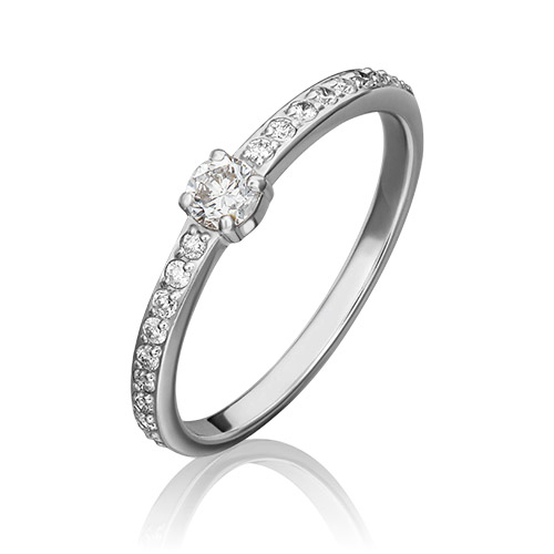 

Кольцо из белого золота с бриллиантом р. 16 PLATINA jewelry 01-0639-00-101-1120-30, 01-0639-00-101-1120-30